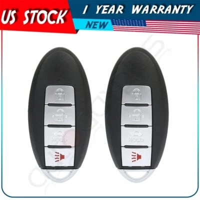 2 Remote Car Key Fob for Nissan For Sentra 2007 2008-2011 2012 4 Buttons - Image 1 of 4
