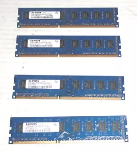 ELPIDA EBJ21UE8BDF0-DJ-F 8GB (2GB x 4) DDR3 PC10600 (1333) 240-Pin 1.5V Memory - Picture 1 of 4