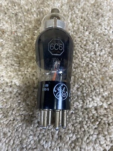 ONE 6C6 GE NOS Tube Röhre Lampe TSF Valvola Valvula Valve 진공관 真空管 电子管 Not Tested - Picture 1 of 5