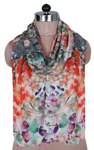 Nueva bonita bufanda grande con estampado floral para mujer/dama primavera/verano - Imagen 1 de 2