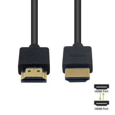 Neu HDMI to HDMI Cable 4K 30Hz 2160p HDR FULL HD Connector High Speed 1M Für PS5 - Bild 1 von 4
