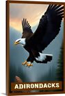 Adirondack Mountains Bald Eagle In Flight Canvas Wrap Art Up To 20 X 30