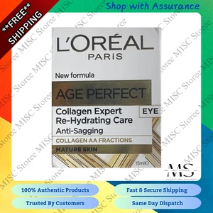 L'Oréal Paris Age Perfect Collagen Expert Re-Hydrating Eye Cream 15ml - New - Picture 1 of 3
