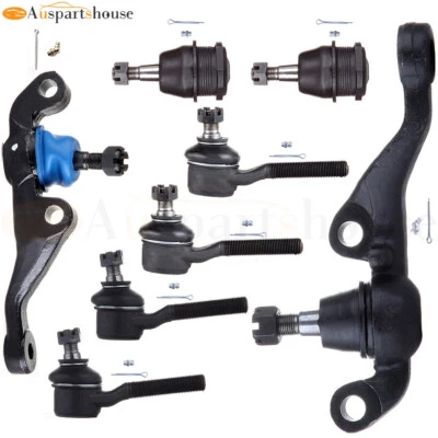 For 1970-76 Dodge Dart K772 8pcs Upper Lower Ball Joints Tie Rod End Suspension - Image 1 of 4