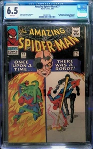 Amazing Spider-Man #37 (vol 1), Jun 1966 - CGC 6.5 FN - First Norman Osborne - Picture 1 of 2