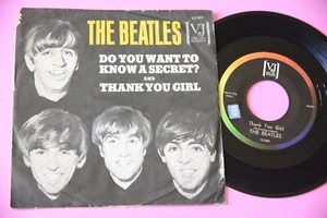 BEATLES 7" DO YOU WANT VJ 587 EX STAMPA ITALIANA CON LO STICKER BIEM SULLA LABEL - Picture 1 of 1