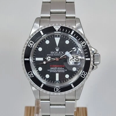 Rolex Rare Red Submariner 1680 Stainless Steel Watch | Serial: 29##### - Image 1 of 4