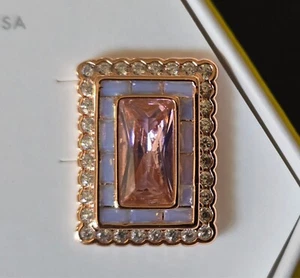 Bomb Party ER75470 'The Calista Earrings' Rose Quartz CZ On Rose Gold White Opal - Picture 1 of 5