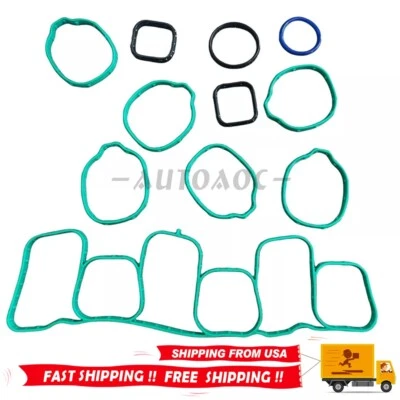For 2011 & 2012-2015 Ford/Lincoln 3.5L-3.7L DOHC V6: Intake Gasket Set Foto 1 de 4
