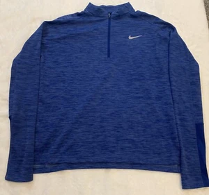 Nike Women's Dri-Fit - Running- Long Sleeve- Blue- Medium- 1/2 zip- thumb holes - Picture 1 of 8
