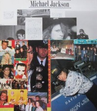 BON JOVI RICHIE SAMBORA MICHAEL JACKSON 1989 8PAGE CLIPPING STICKER JAPAN IR 1J