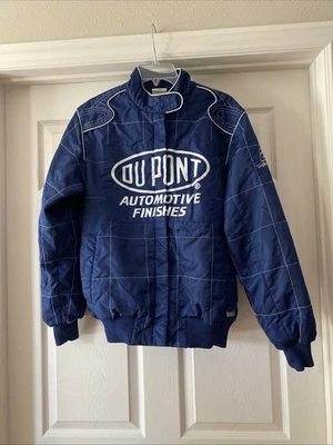 Chaqueta DuPont grande Chase auténtica vintage años 90 Jeff Gordon #24 NASCAR para mujer Foto 1 de 4