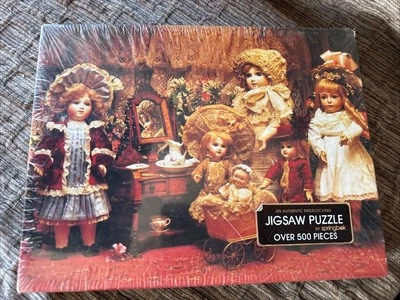 ANTIQUE FRENCH DOLL JIGSAW PUZZLE FANCY DOLLS VINTAGE NIB OVER 500 PCs - Image 1 of 4