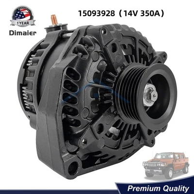 ALTERNADOR NEGRO ALTO RENDIMIENTO 350AMP PARA CHEVROLET SUBURBAN TAHOE 1500HD 2500HD Foto 1 de 4