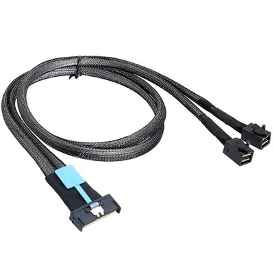 MCIO 8i to 2 x SFF 8643 Cable PCIE Gen5 MCIO 8X to SAS SFF 8643 High Ges4897 - Image 1 of 4