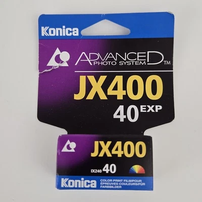 Konica Advanced Photo System JX400 40 exposición película IX240, caducado 1999 color Foto 1 de 3