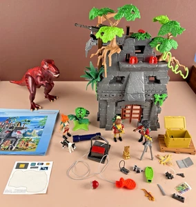 Playmobil 9429 The Explorers Hidden Temple with T-Rex Dinosaur 99% Complete - Picture 1 of 8