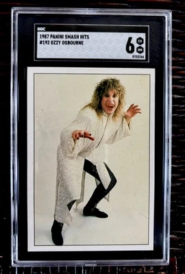 1987 Panini Smash Hits Collection #. 119 OZZY OSBOURNE SGC 6 - Image 1 of 3