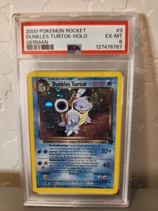 Pokemon Team Rocket 1st Edition HOLO Dark Blastoise/Dunkles Turtok German PSA 6 - Picture 1 of 2