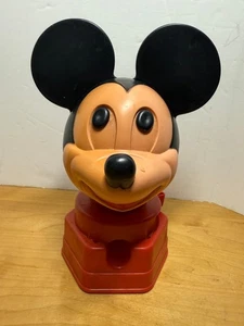 Vintage 1968 Hasbro Disney Plastic Mickey Mouse Gumball Machine Candy Dispenser - Picture 1 of 7