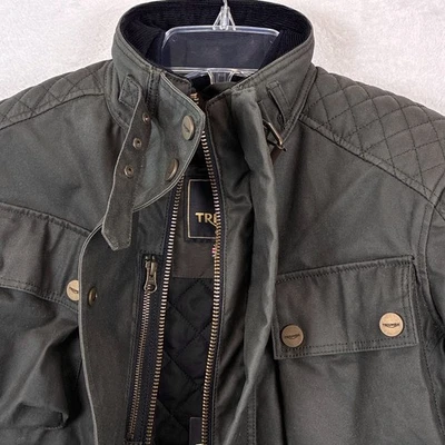 Triumph Beck воск мотоциклетная куртка женщин M хаки зеленый D30 броня MLTS20124 - Изображение 1 из 4