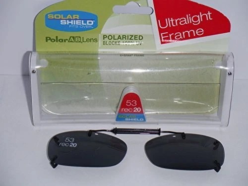 Gentle Grip Solar Shield Scratch Resistant Lenses Polarized Clip-ons 52 Rec2