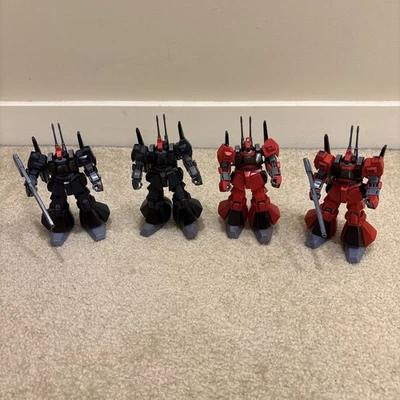 Bandai RMS-099 Rick Dias Lot of 4 Plastic 6" Toy Model Kit Figures 1/144 Bajeena - Image 1 of 4