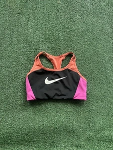 Nike Sport BH schwarz mit rosa und orange Damen Medium " - Bild 1 von 4