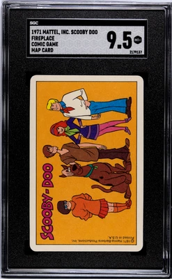 1971 Mattel, Inc. Scooby Doo Fireplace Comic Game Map Card SGC 9.5 - Image 1 of 2