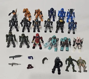 Lot of 21 Mega Bloks Construx Halo UNSC Mini Figures + Accessories - Picture 1 of 17