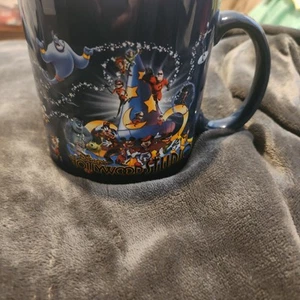 Hollywood Studios Disney Parks Mickey Mouse & Friends Embossed 3D Navy Blue Mug - Picture 1 of 5