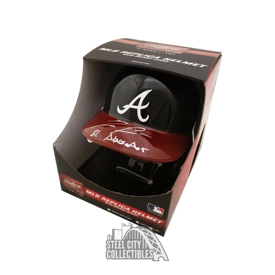 Ronald Acuna Jr El Abusador Autographed Braves Replica Batting Helmet - JSA COA - Image 1 of 1