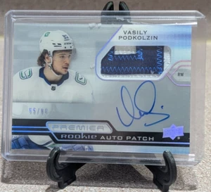 2021-22 VASILY PODKOLZIN UD Premier Hockey Rookie Auto Patch /99 Horizontal - Picture 1 of 2
