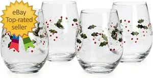 Winterberry Stemless Wine Glasses (Set of 4) - Picture 1 of 4