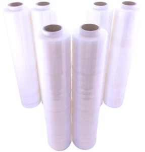 6 Rollen Handstretchfolie 20my, 500mmx300m - 3,07 kg - aus PE - transparent - Bild 1 von 1