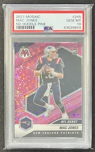 2021 Panini Mosaic MAC JONES Pink No Huddle 13/20 PSA 10 Pop 3 - Picture 1 of 2