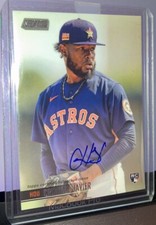 CHRISTIAN JAVIER 2021 Topps Stadium Club | #SCBA-CJ Rookie Auto | HOUSTON ASTROS