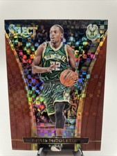 2015-16 Panini Select Prizm /49 Khris Middleton COPPER Checkerboard PRIZM