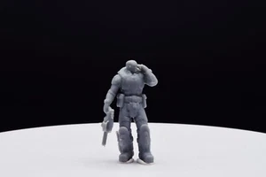 Gears Of War Marcus Fenix Winter Miniature - Resin 3D Printed- Wargame/D&D - Picture 1 of 11