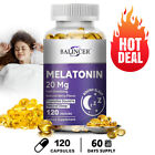 Melatonin 20MG Capsules Support Sleep, Non-GMO, Gluten-free ​