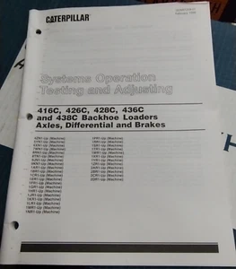 Caterpillar System Operation Axles Differentials And Brakes 416c 426c 428c - Picture 1 of 10
