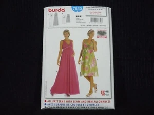 2009 BURDA SEWING PATTERN #7630~WOMENS MATERNITY EVENING DRESSES~SIZES 10-22 NEW - Picture 1 of 5
