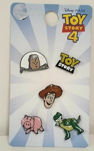 Disney Pixar Toy Story 4 Pins Badges 5 Pack Woody, Buzz, Rex, Hamm &Sign Primark - Picture 1 of 4