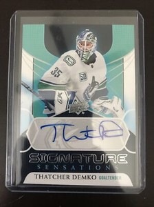 2020-21 Upper Deck THATCHER DEMKO Signature Sensations Auto SS-TD