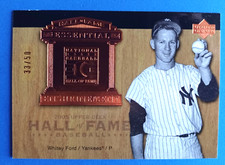 2005 UPPER DECK HALL OF FAME WHITEY FORD EE-WF2 ESSENTIAL #/50 NEW YORK YANKEES