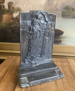 POMPEIAN BRONZE CO. Brooklyn BRONZE BOOKEND "Adoration" ca. 1925 - Picture 1 of 8
