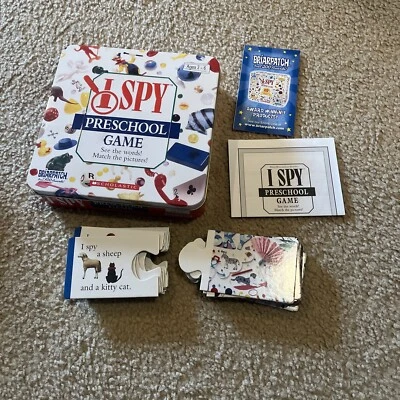 Schoolastic Briarpatch I Spy Preschool 24pc Matching Game W Collectible Tin - Image 1 of 4