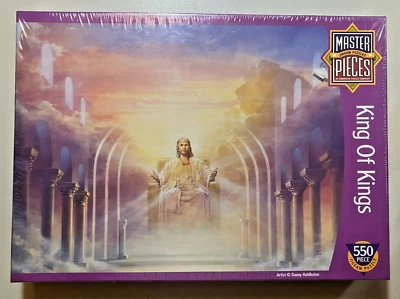 MasterPieces King of Kings Jesus 550 pc Jigsaw Puzzle Vintage Sealed Mint New! - Image 1 of 4