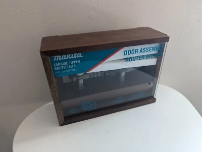 Juego de brocas de enrutador de montaje de puerta MAKITA 733246-A panel elevado Ogee con punta de carburo Foto 1 de 4