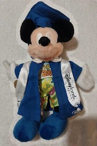 Graduation 2004 Mickey Mouse Disneyland Disney Plush Blue Gown WITH TAGS - Picture 1 of 7